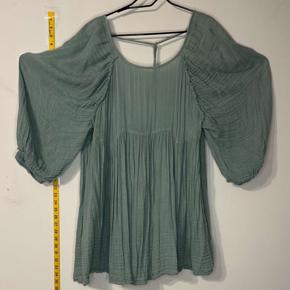 Free People Sage Green Blouse